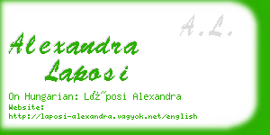 alexandra laposi business card